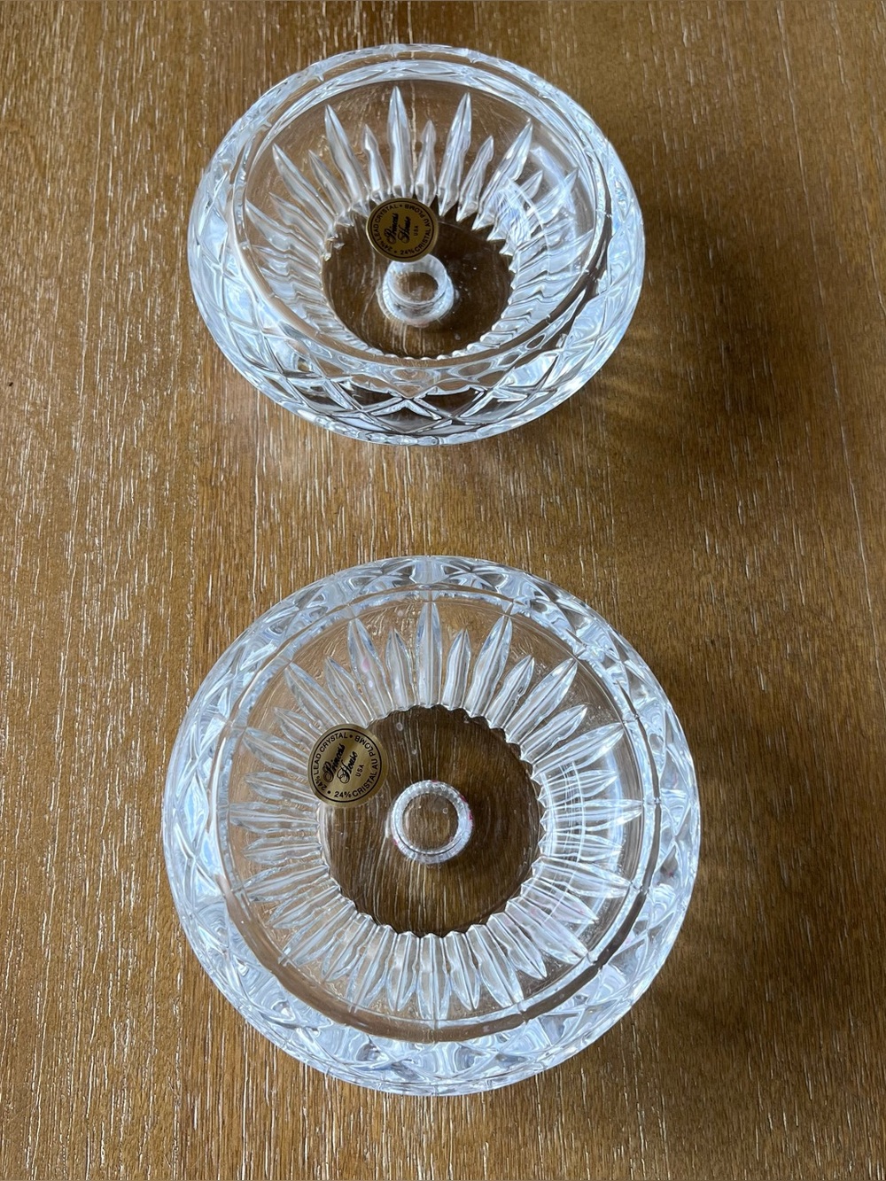 Princess House Crystal 3 Way Candle Holder #845